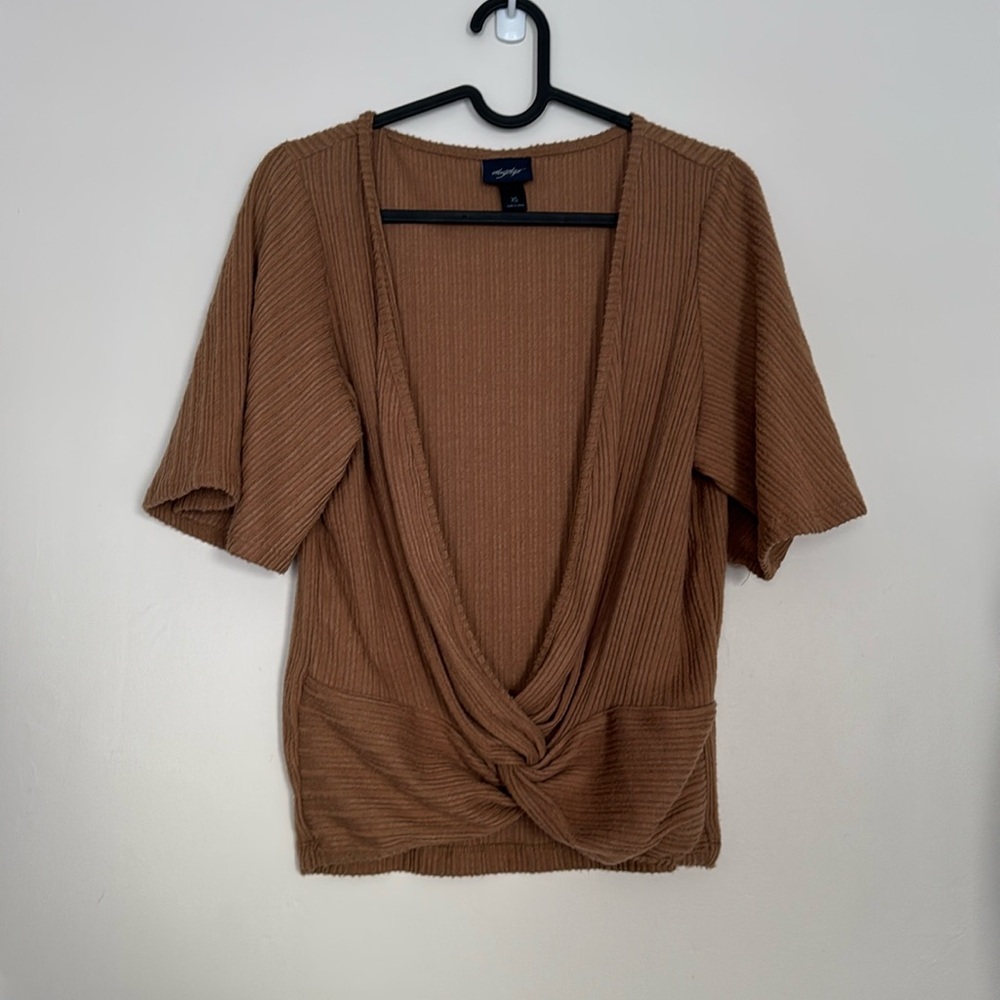 Day Trip Brown Blouse